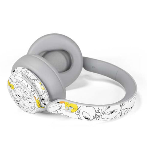 Looney Tunes Tweety Super Sized Pattern Surface Headphones Skin